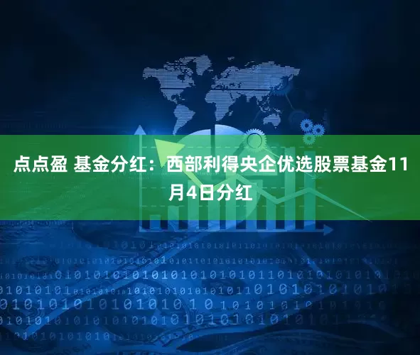 点点盈 基金分红：西部利得央企优选股票基金11月4日分红